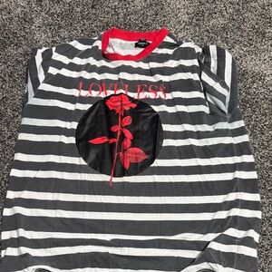 Striped Loveless Graphic Tee